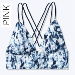 Smocked Triangle Bralette